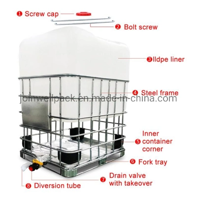 500L Food Grade Plastic IBC Tank and Water Storage IBC Tank