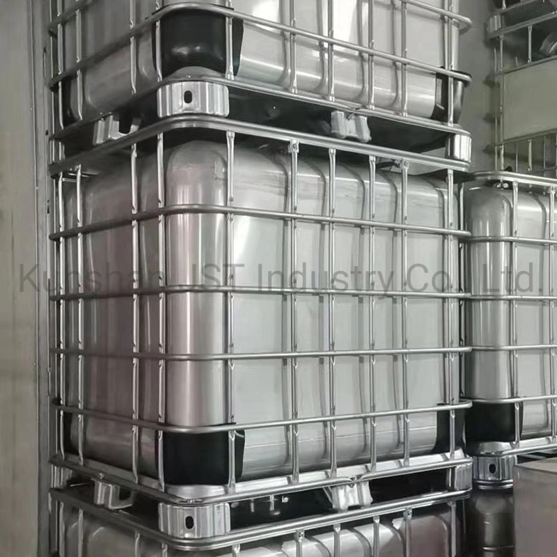 1000L 304 316L Stainless Steel Chemical Liquid Food Storage IBC Tank