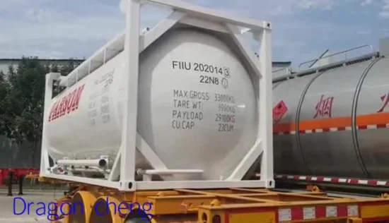 Low Price 20FT 22.5 Cbm ISO Bulk Coal Cement Powder Tank ISO Container Storage Tank