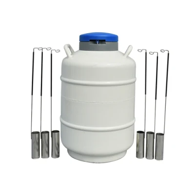 Yds-10 Yds-20 Liquid Nitrogen Tank with Canisters Tank for Cryogenic Storage Biological Materials