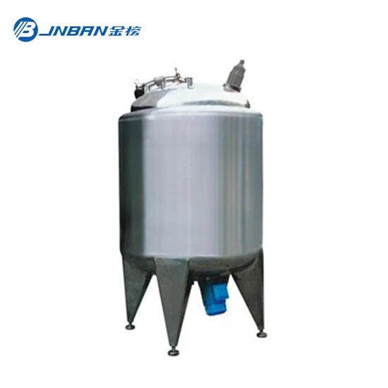 Sanitary Food Liquid Water Storing Vessel Customized Drum Jacketed Insulated Stainless Steel Storage Tank