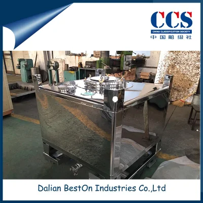 Dalian Beston Lager Capacity IBC Tank China Multifunction Application Stainless Steel Powder Storage Tank Manufacturer Sample Available Metal Chemical Tank