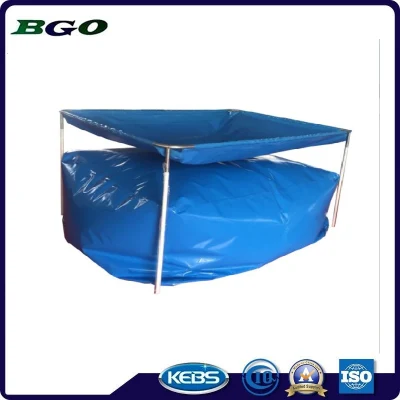 2500L PVC Foldable Water Bladder Steel Frame Rainwater Collect Storage Tank